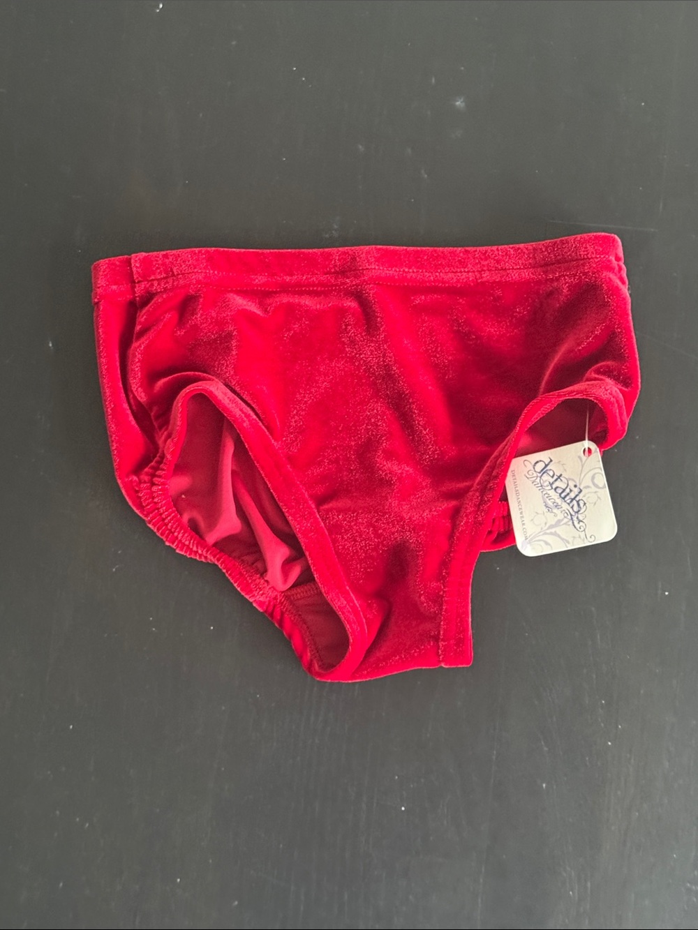 Red Velvet Dance Briefs - Details Brand